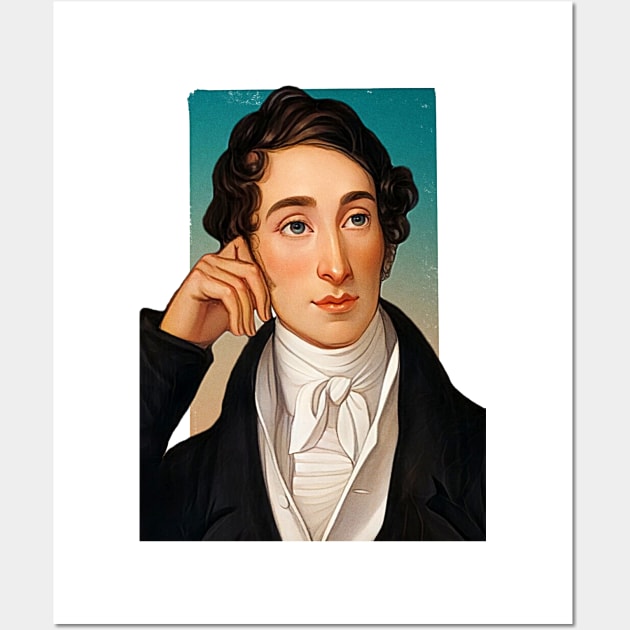 German Composer Carl Maria von Weber illustration Wall Art by Litstoy 